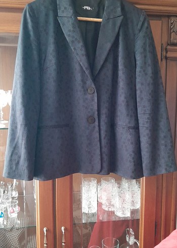 siyah Kadın Keten Blazer Ceket