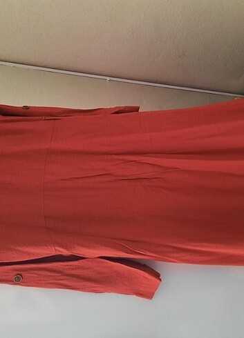 Kiremit rengi elbise  - Görsel 5