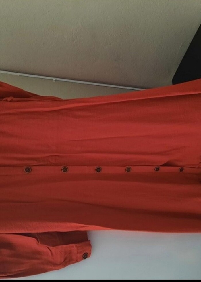 Kiremit rengi elbise  - Görsel 4