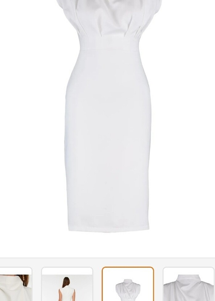 Beyaz mezuniyet nikah elbisesi - Görsel 2