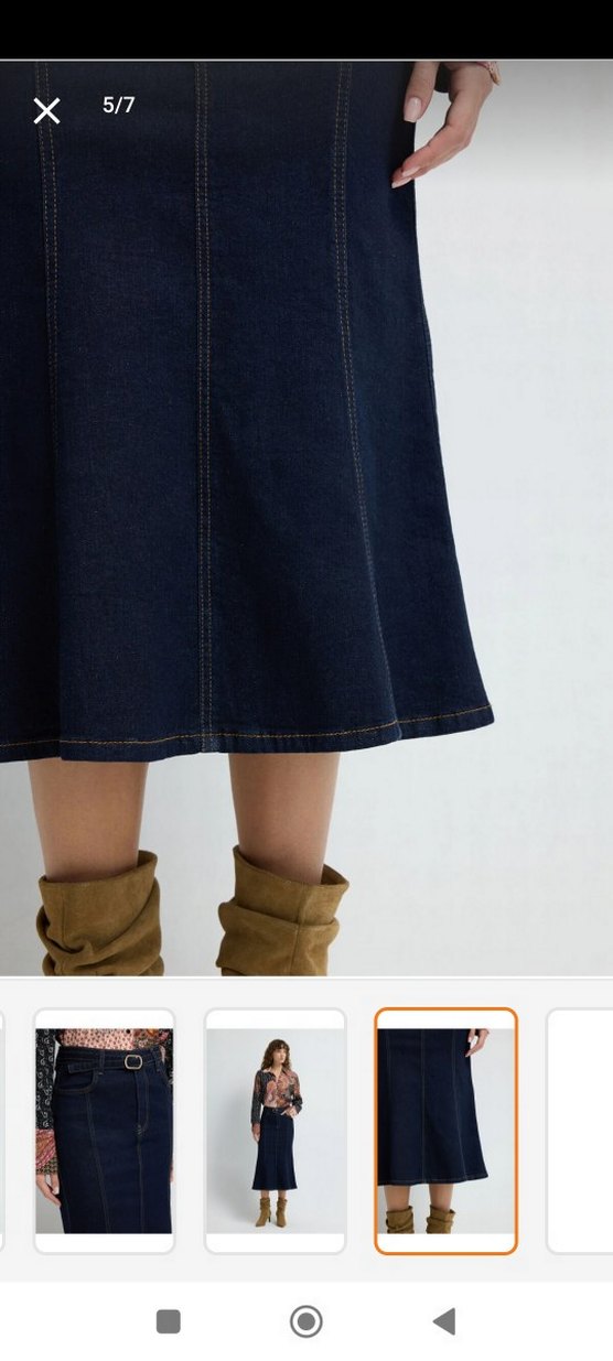 Kemerli Uzun Kot Etek - Görsel 5