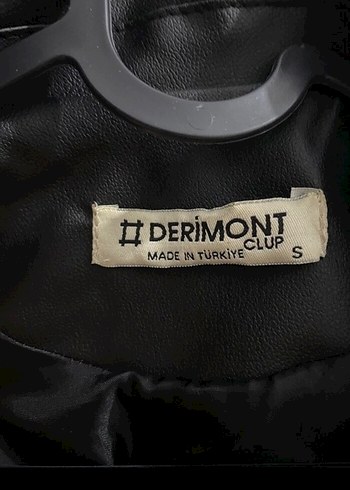 Kadın Siyah Deri Biker Ceket Kemerli - Görsel 7