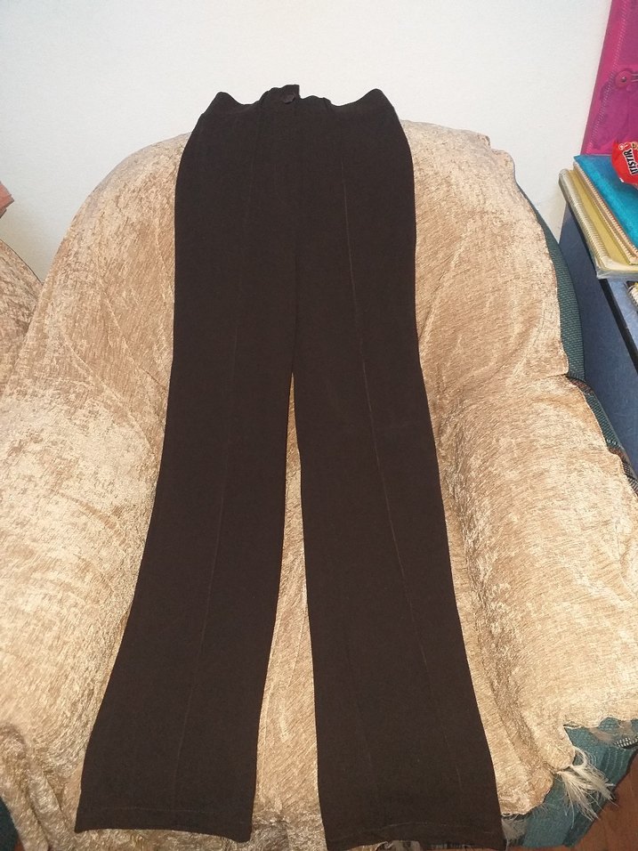 Kahverengi Kadın Uzun Kumaş Pantolon - Görsel 2