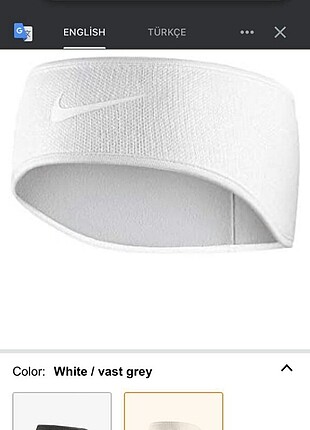  Beden beyaz Renk Nike unisex bone saç bandı