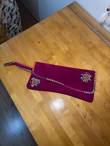 American Vintage Süet el çantası