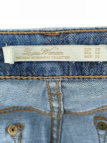 38 Beden mavi Renk Vintage Love Jean / Kot %70 İndirimli.