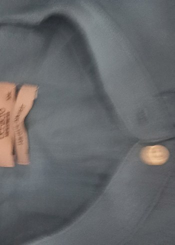 Gri Keten Kısa Kollu Erkek Gömlek - Görsel 2