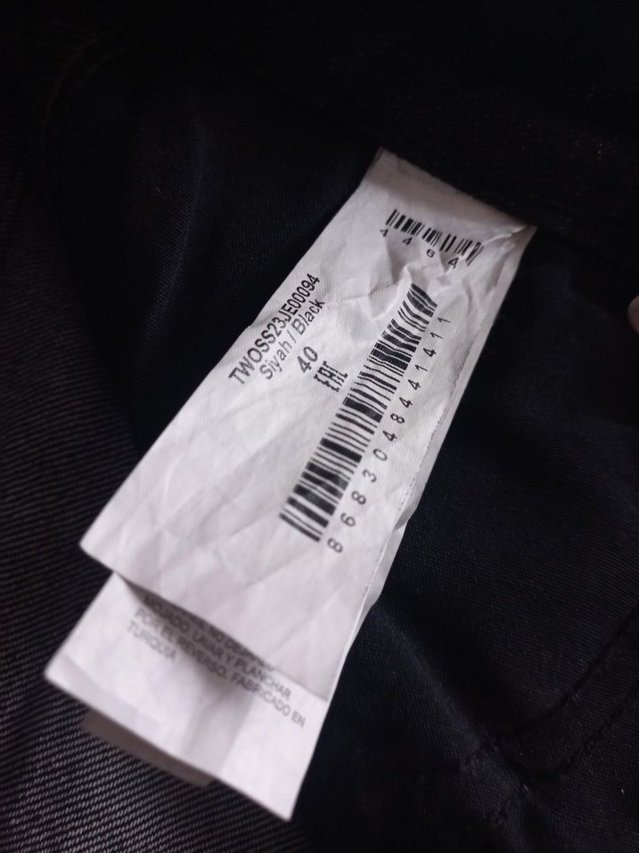 Siyah Normal Boy Kadın Kot Pantolon - Görsel 3