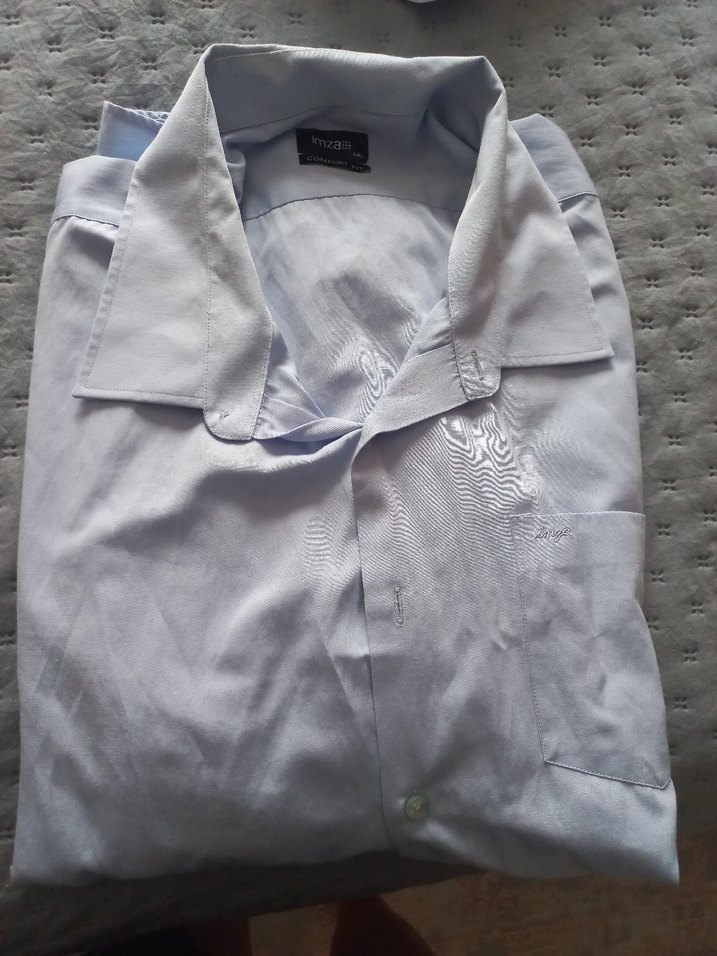 Gri Kısa Kollu Erkek Gömlek - Görsel 3