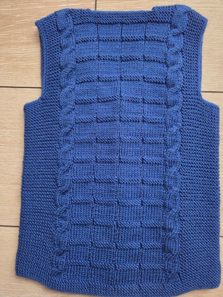 Bej Örgü Erkek Çocuk Süveter - Görsel 3