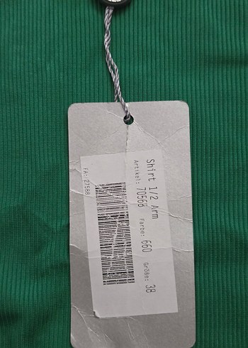 Kadın V Yaka Koyu Yeşil Basic Tişört - Görsel 5