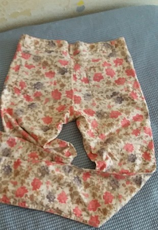 36 Beden çiçekli yazlık pantolon 