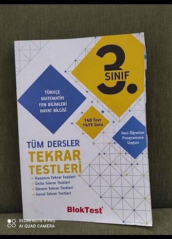 3. Sınıf test kitabı 