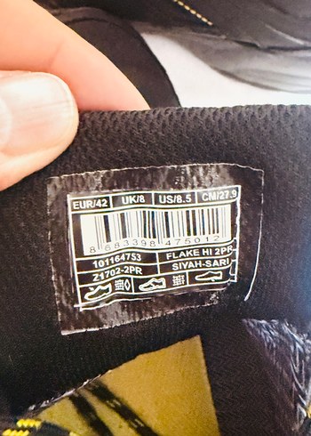 Sarı Siyah Bağcıklı Outdoor Bot - Görsel 2