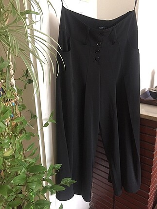 Geniş pileli paça pantolon