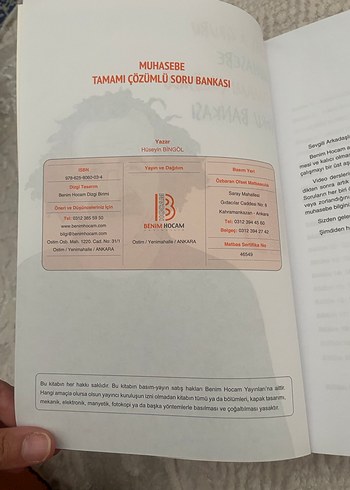 Benim Hocam KPSS-A Muhasebe Soru Bankası - Görsel 2