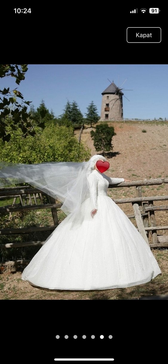 Tesettür Prenses gelinlik - Görsel 2