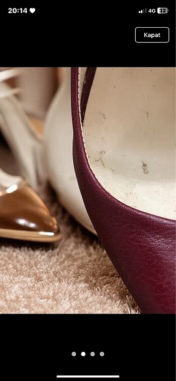 Diğer bordo stiletto