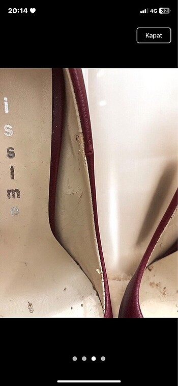 36 Beden bordo stiletto