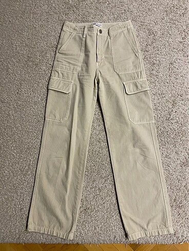 xs Beden Zara High Rise Straight Fit Pantolon