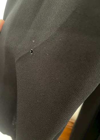 Aker Uzun Siyah Düğmeli Kadın Pardesü kap