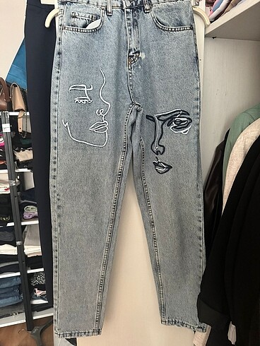 36 Beden gri Renk Kot pantalon