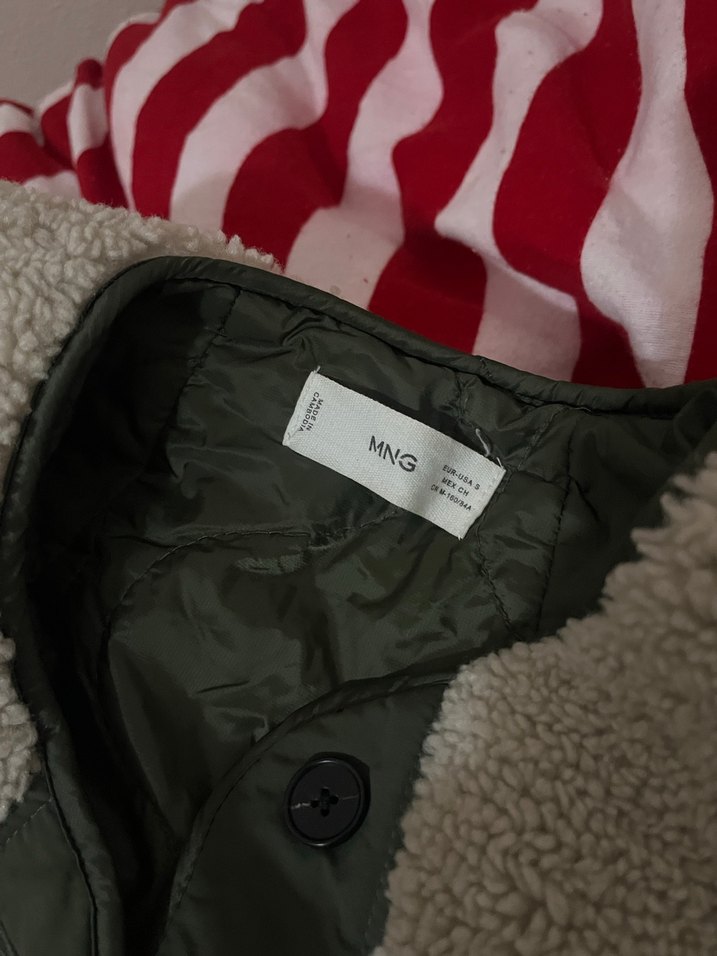 Mango kürklü ceket - Görsel 5