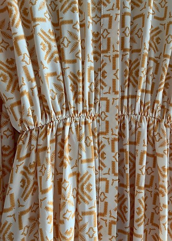 Bohem Desenli uzun tesettür elbise - Görsel 5