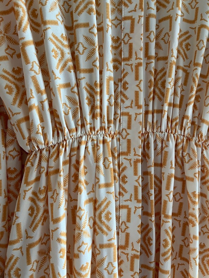 Bohem Desenli uzun tesettür elbise - Görsel 5