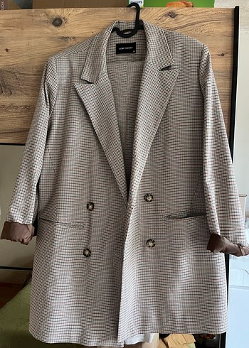 40 Beden kahverengi Renk LCW Modest Kahverengi Kadın Blazer takım