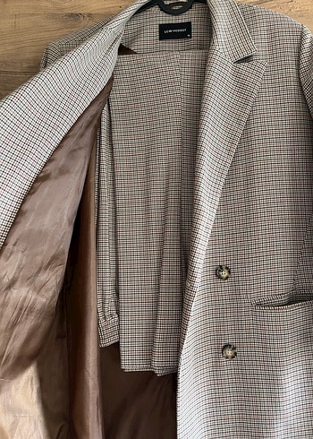 LCW Modest Kahverengi  Kadın Blazer takım - Görsel 4