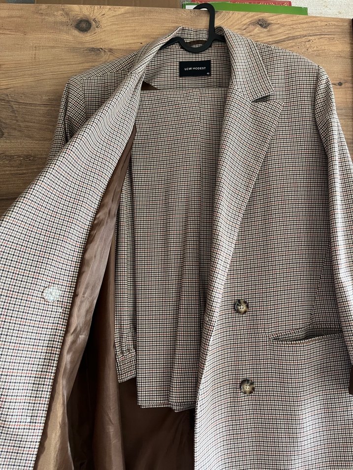 LCW Modest Kahverengi  Kadın Blazer takım - Görsel 3