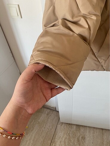 38 Beden camel Renk Tertemiz şişme mont
