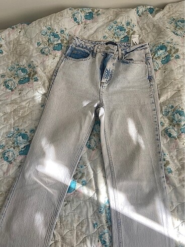 34 Beden mavi flare jeans