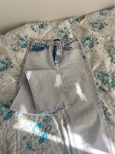 34 Beden mavi Renk mavi flare jeans