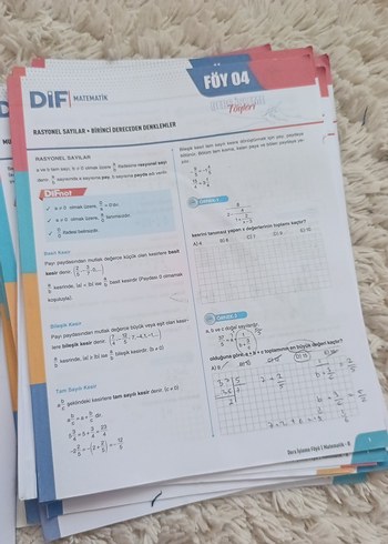 TYT Matematik-B Ders İşleme Föyleri - Görsel 2