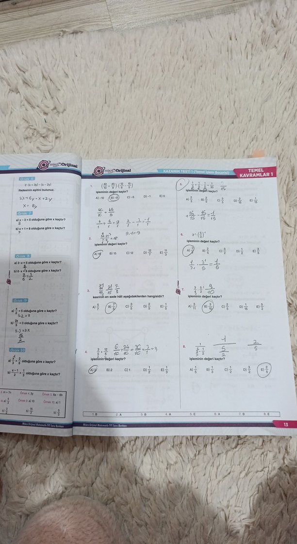 Mikro Orijinal TYT Matematik Soru Bankası - Görsel 5