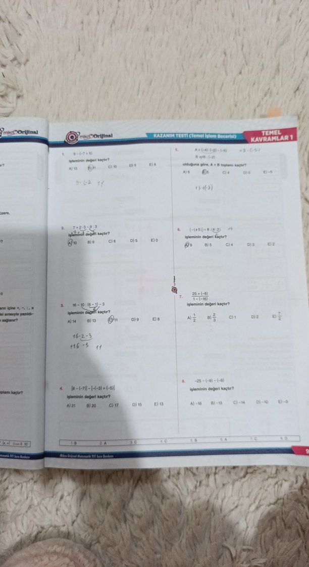 Mikro Orijinal TYT Matematik Soru Bankası - Görsel 3