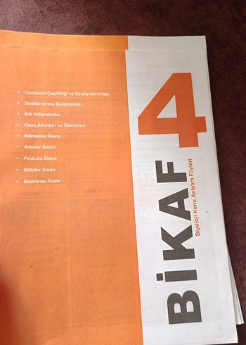 TYT Biyoloji Konu Anlatım Föyleri - Görsel 2