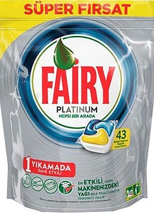 Fairy 43 bulaşık makinesi tableti