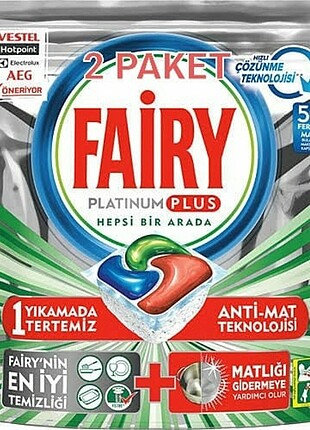 FAIRY 100 ADET PLUTINUM PLUS 