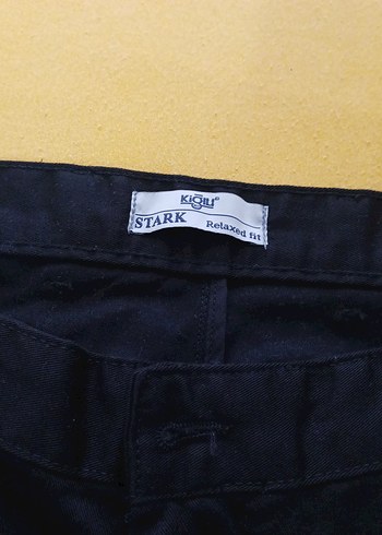 46 Beden Siyah Erkek Denim Pantolon geniş paça büyük beden 60 beden