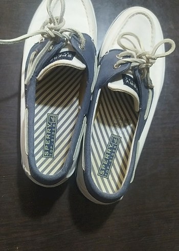 Sperry  top-sider Erkek- Bayan Beyaz Bağcıklı Casual Ayakkabı - Görsel 4