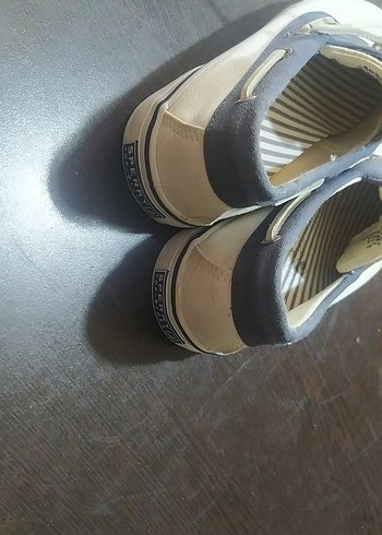 Sperry  top-sider Erkek- Bayan Beyaz Bağcıklı Casual Ayakkabı - Görsel 3