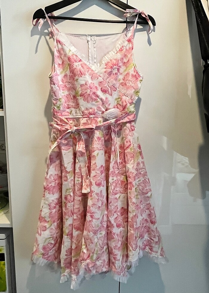 Coquette Çiçekli Elbise - Görsel 4