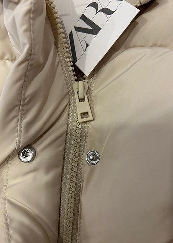 Bej krem kız çocuk zara mont - Görsel 4