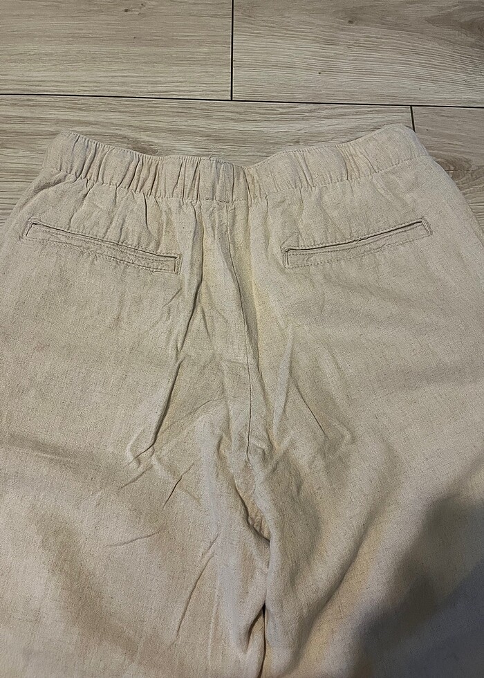 Bershka keten pantolon - Görsel 4