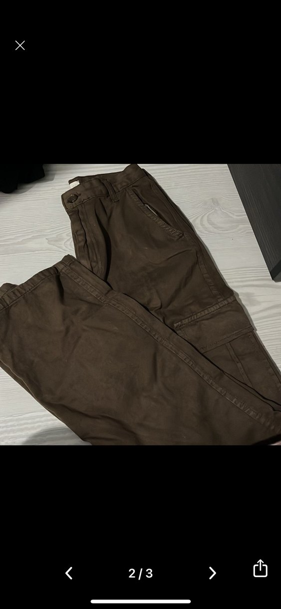 Stradivarius Kahverengi kargo pantolon - Görsel 2