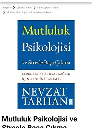 Nevzat Tarhan Mutluluk Psikolojisi Ve Stresle Başa Çıkma Yolları