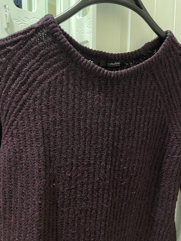 Mor Kadın Triko Kazak - Görsel 2